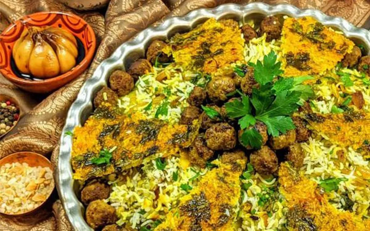  کلم پلو غذای محلی شیراز