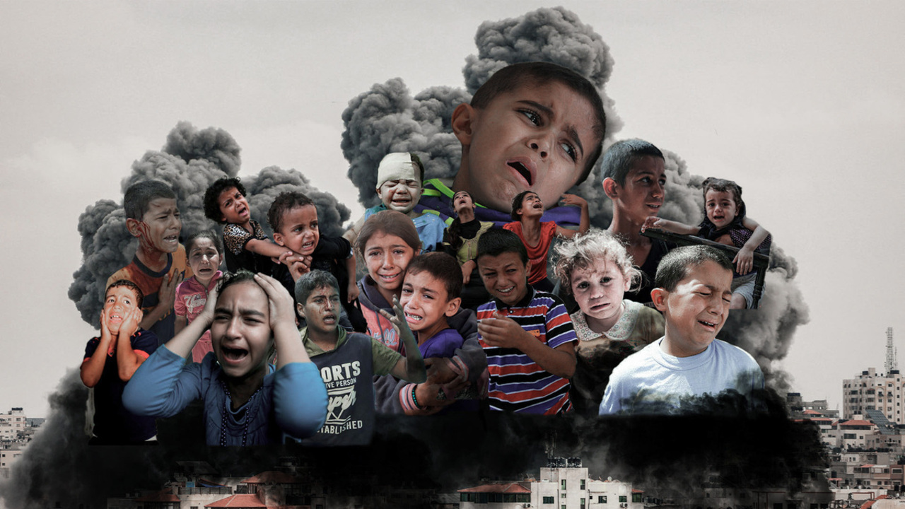عکس کودکان آسیب دیده از حملات اسرائیل در غزه