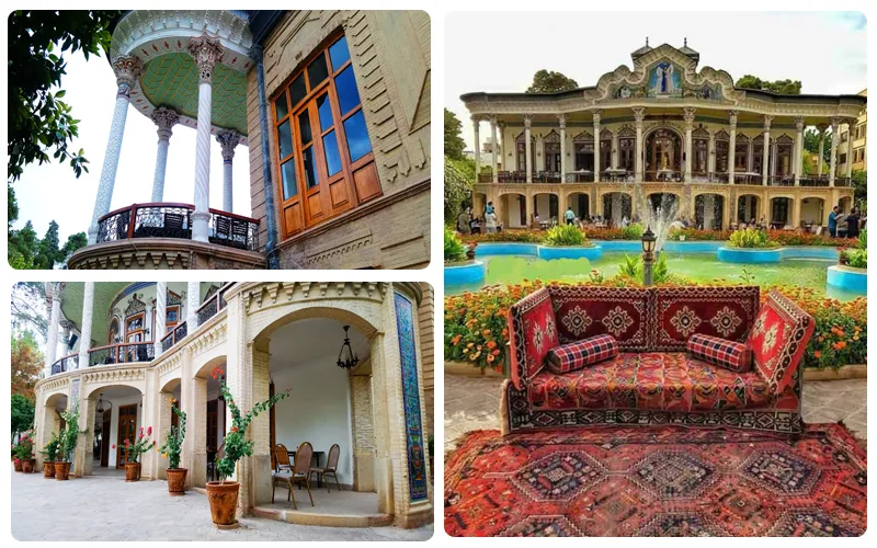 طراحی باغ عمارت شاپوری شیراز