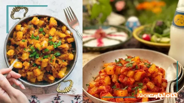 طرز تهیه دو پیازه آلو شیرازی سریع و خوشمزه