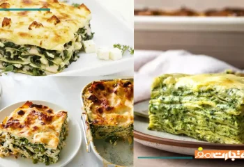 طرز تهیه لازانیا اسفناج خوشمزه و گیاهی بدون گوشت