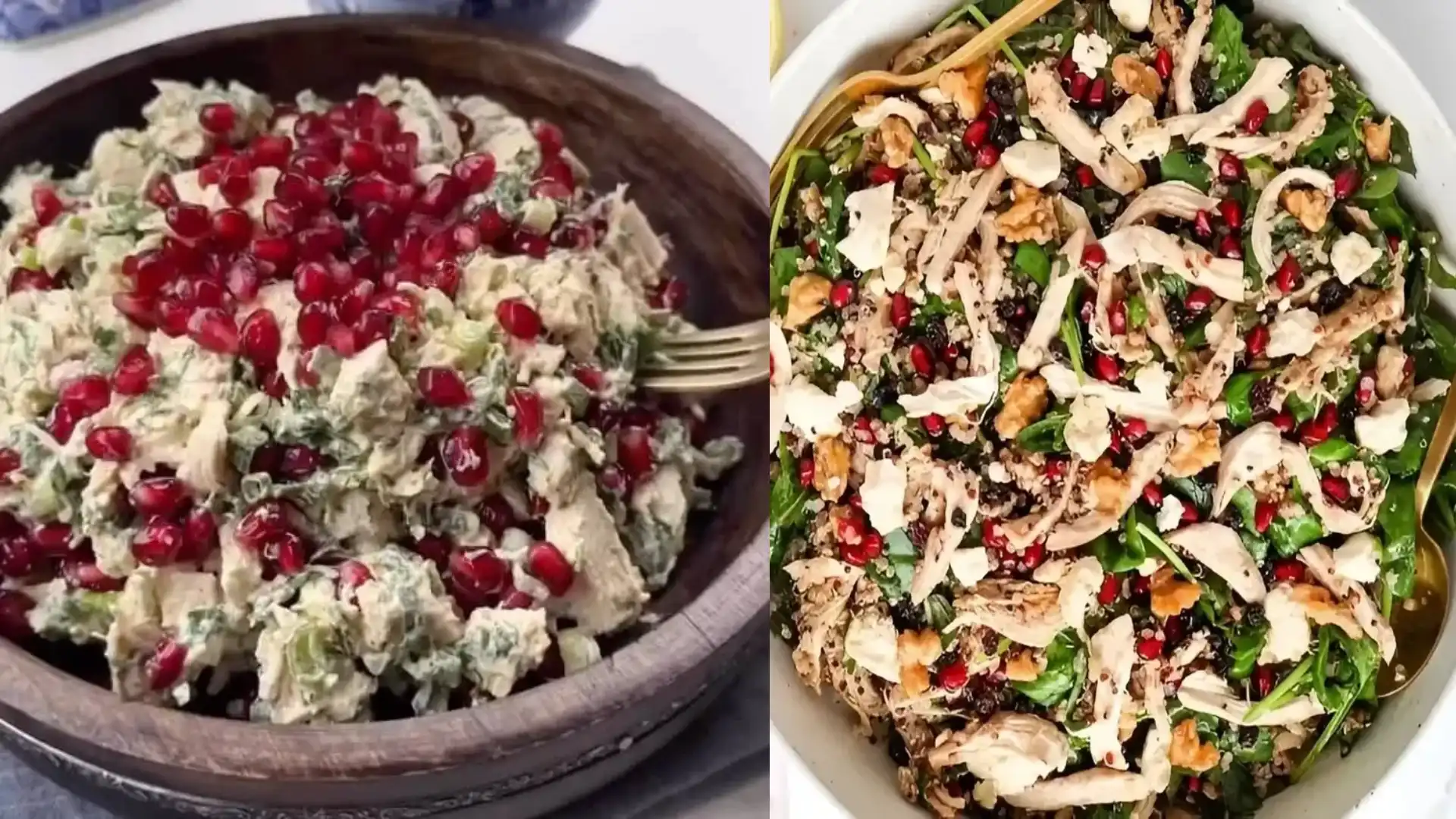 طرز تهیه سالاد مرغ و انار؛ خوشمزه و مجلسی پاییزی