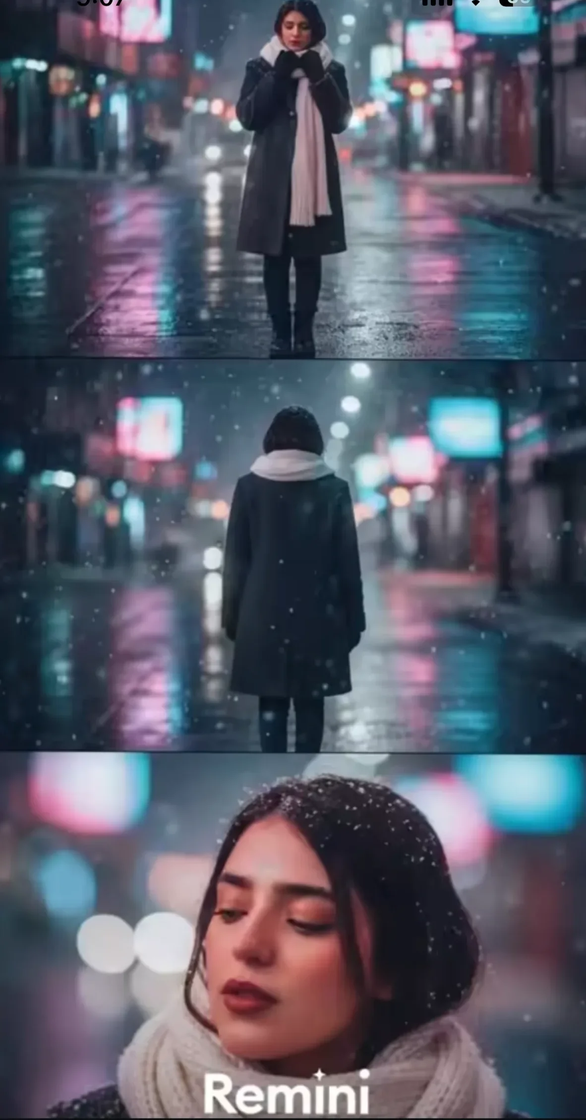 نحوه ساخت عکس ترند برفی زمستونی در اینستاگرام