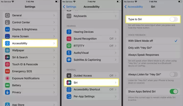 فعال کردن سیری 