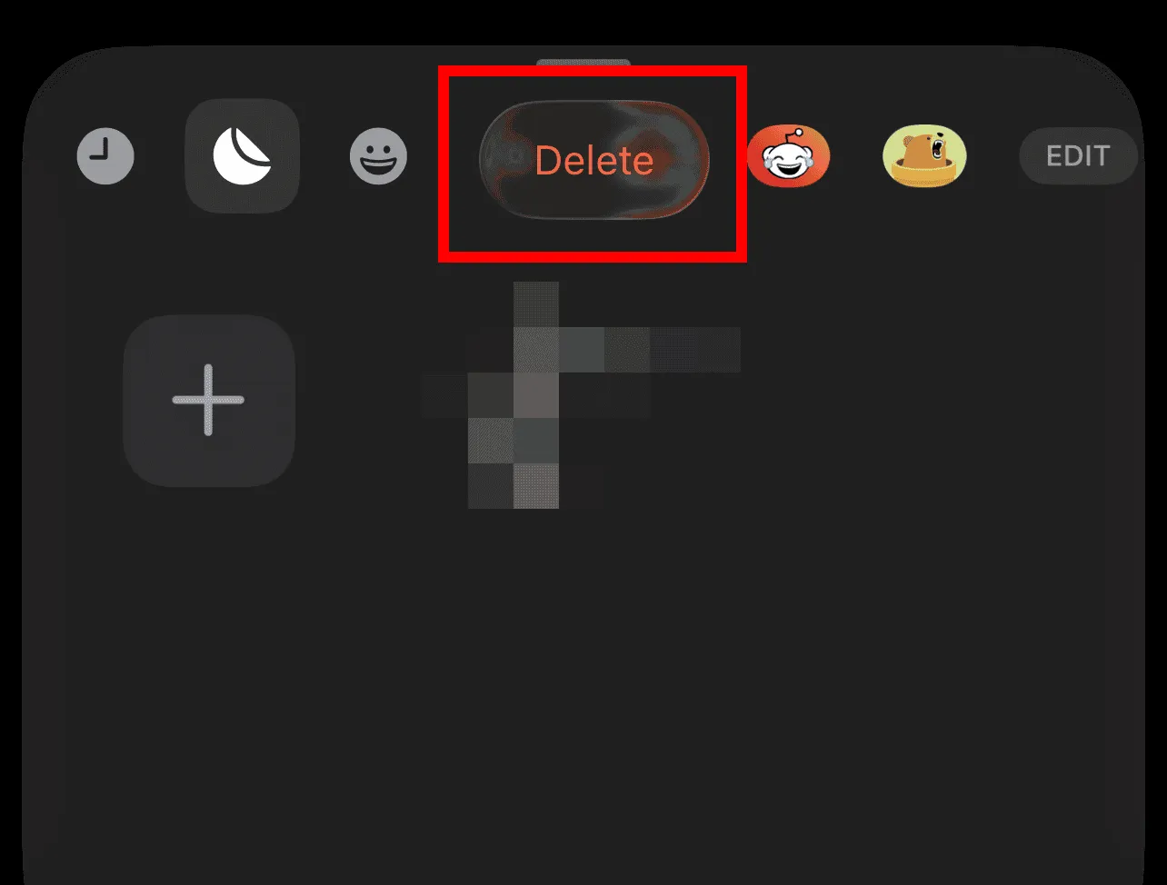 پاک کردن استیکر در آی مسیج 