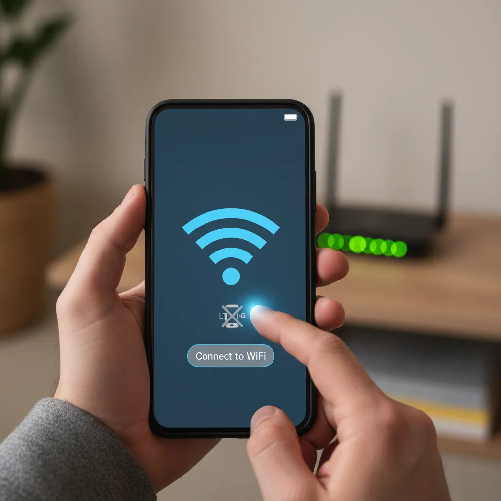 وصل شدن به وای فای 