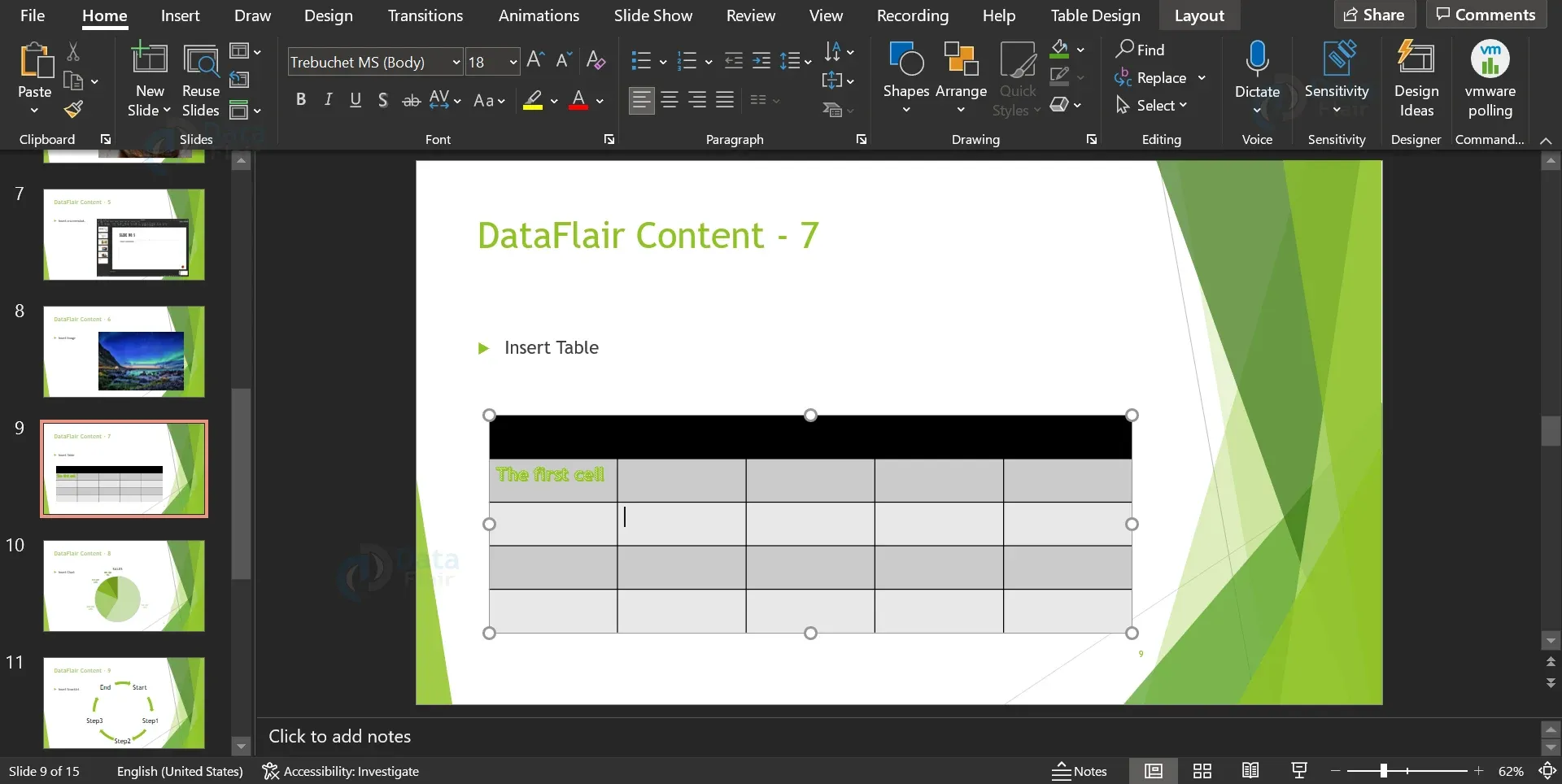 how to copy table from word to ppt