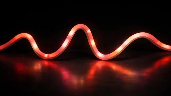 نور غیر یک نواخت در ریسه نئون فلکسی