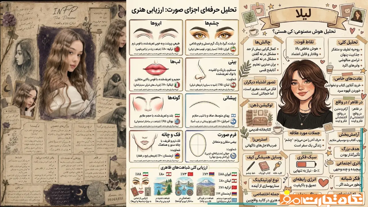 پرامپت تحلیل چهره + روحیه و تایپ Mbti که از روی چهره‌ات شخصیتت رو حدس می‌زنه!