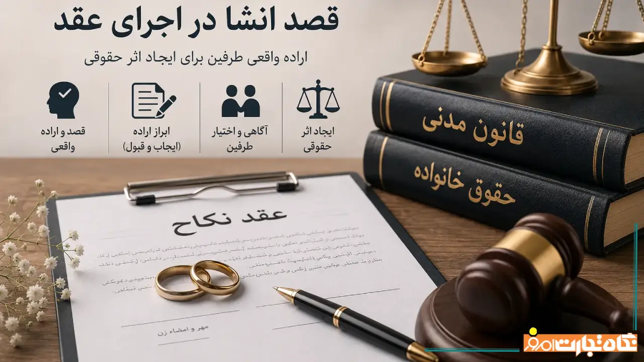 قصد انشا چیست و چه نقشی در عقد نکاح دارد؟