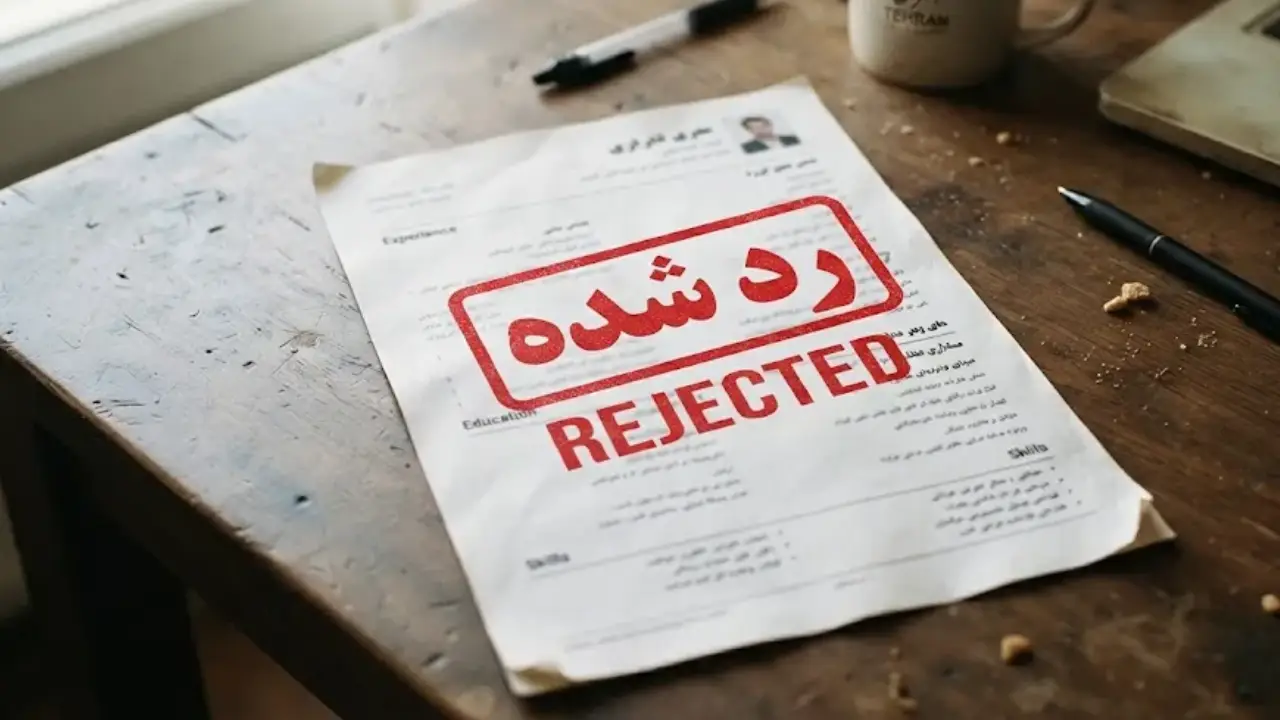 رد شدن رزومه