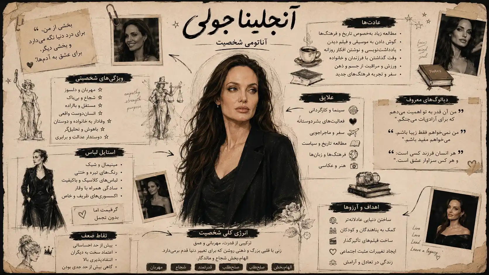 پرامپت آنجیلینا جولی