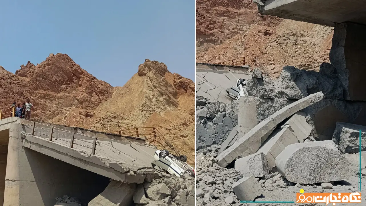 خسارت به پل های محور بندرعباس–رودان در پی حمله آمریکا + تصاویر