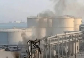 حمله به زیر ساخت حیاتی کویت؛ کویت درآتش میسوزد