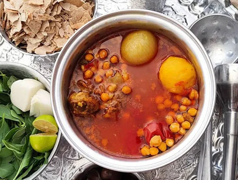 طرز تهیه آبگوشت بدون گوشت ساده، خوشمزه و اقتصادی