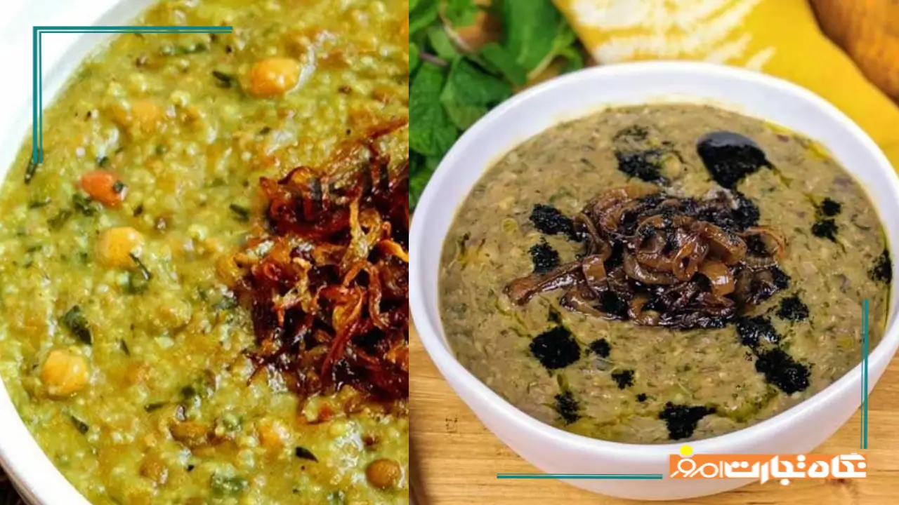 طرز تهیه آش شله قلمکار بدون گوشت خوشمزه برای 10 نفر